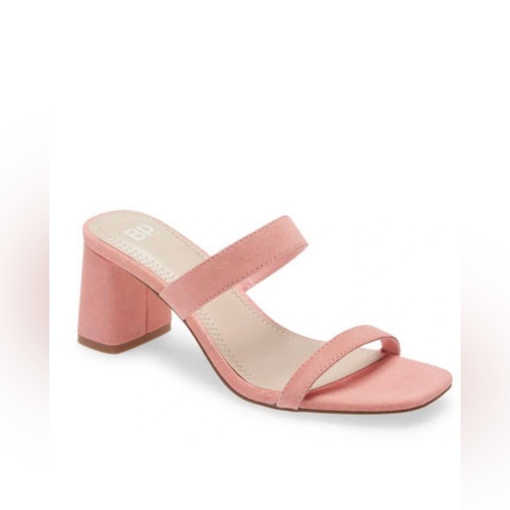 Suede block heels